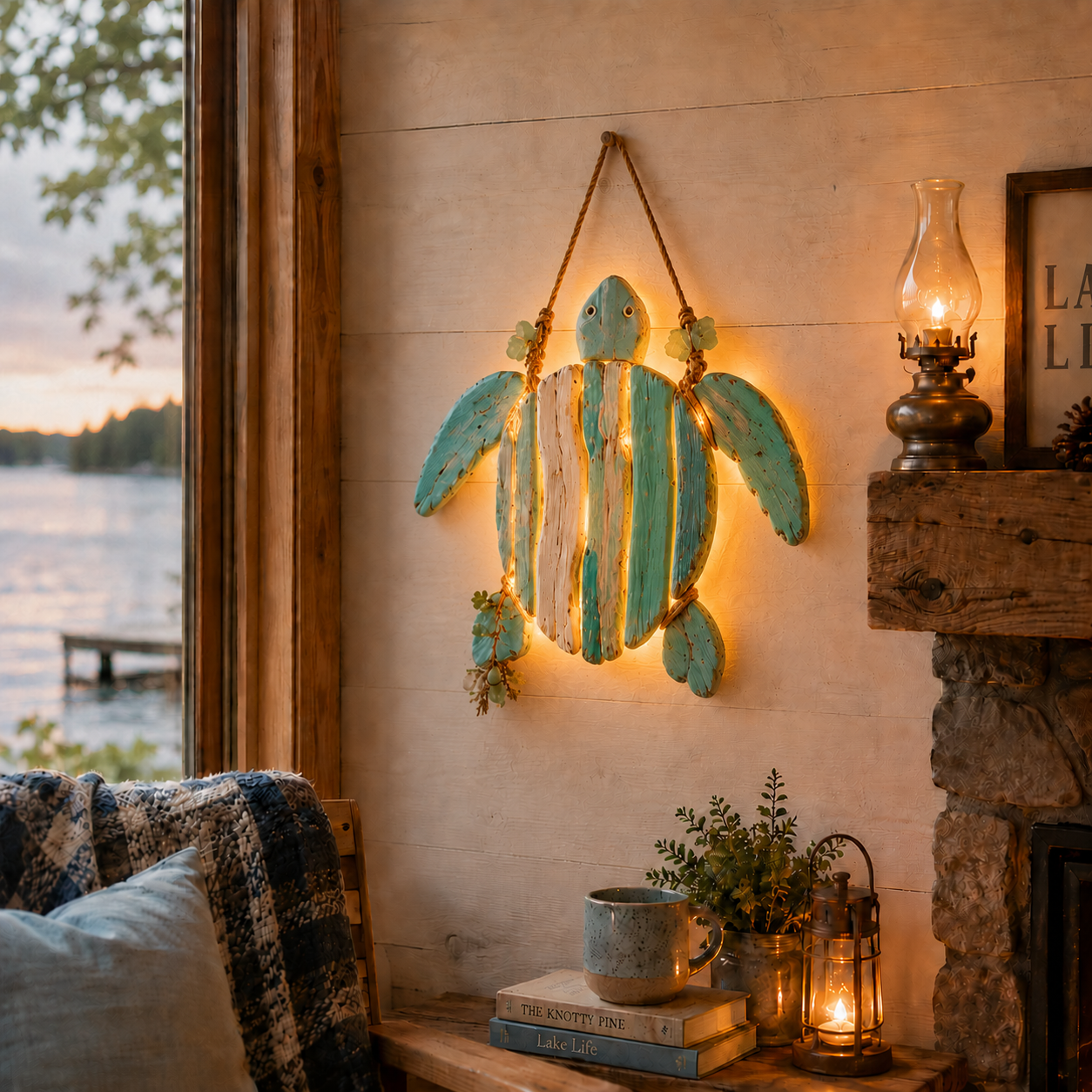 🌊 Décoration murale lumineuse Poissons Côtiers – Apportez le charme de l'océan et une lueur chaleureuse à votre intérieur