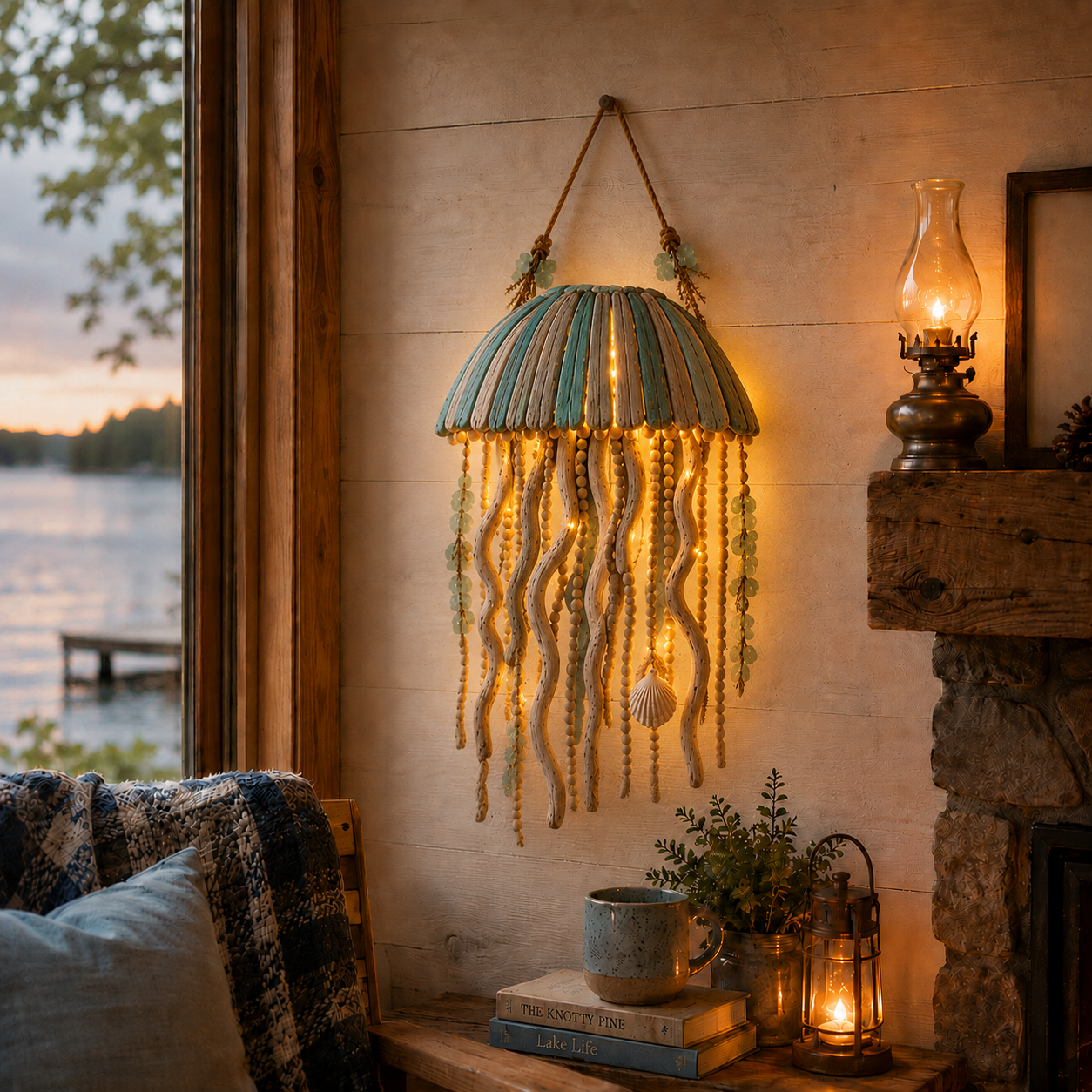 🌊 Décoration murale lumineuse Poissons Côtiers – Apportez le charme de l'océan et une lueur chaleureuse à votre intérieur