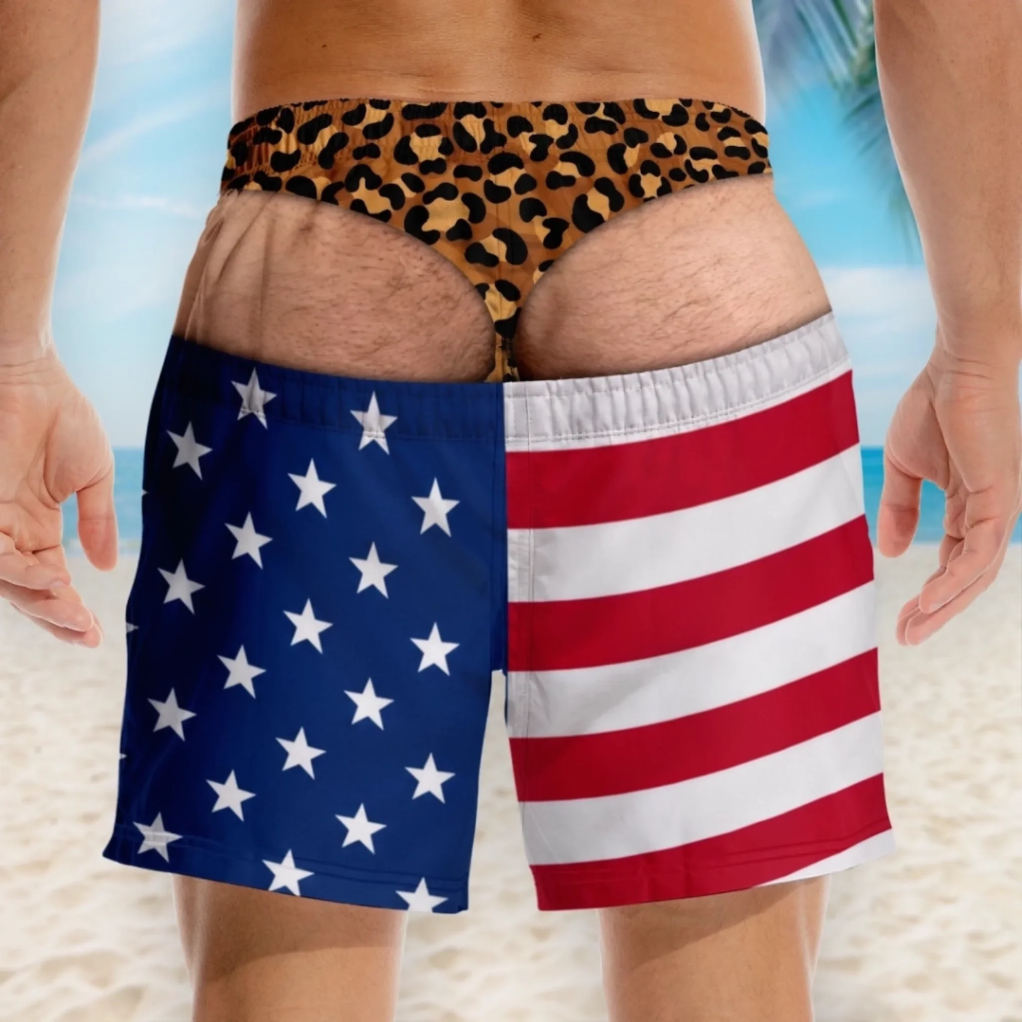 Maillot De Bain Personnalisé Pour Hommes, Nouveauté, Illusion D'optique, Short De Bain, Nouveauté Amusante, Short De Fête, Cadeau Pour Mari Et Petit Ami