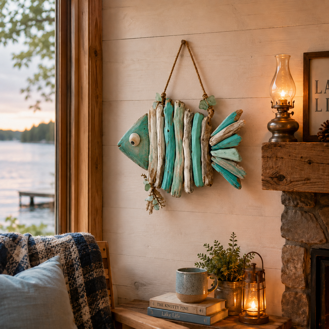 🌊 Décoration murale lumineuse Poissons Côtiers – Apportez le charme de l'océan et une lueur chaleureuse à votre intérieur
