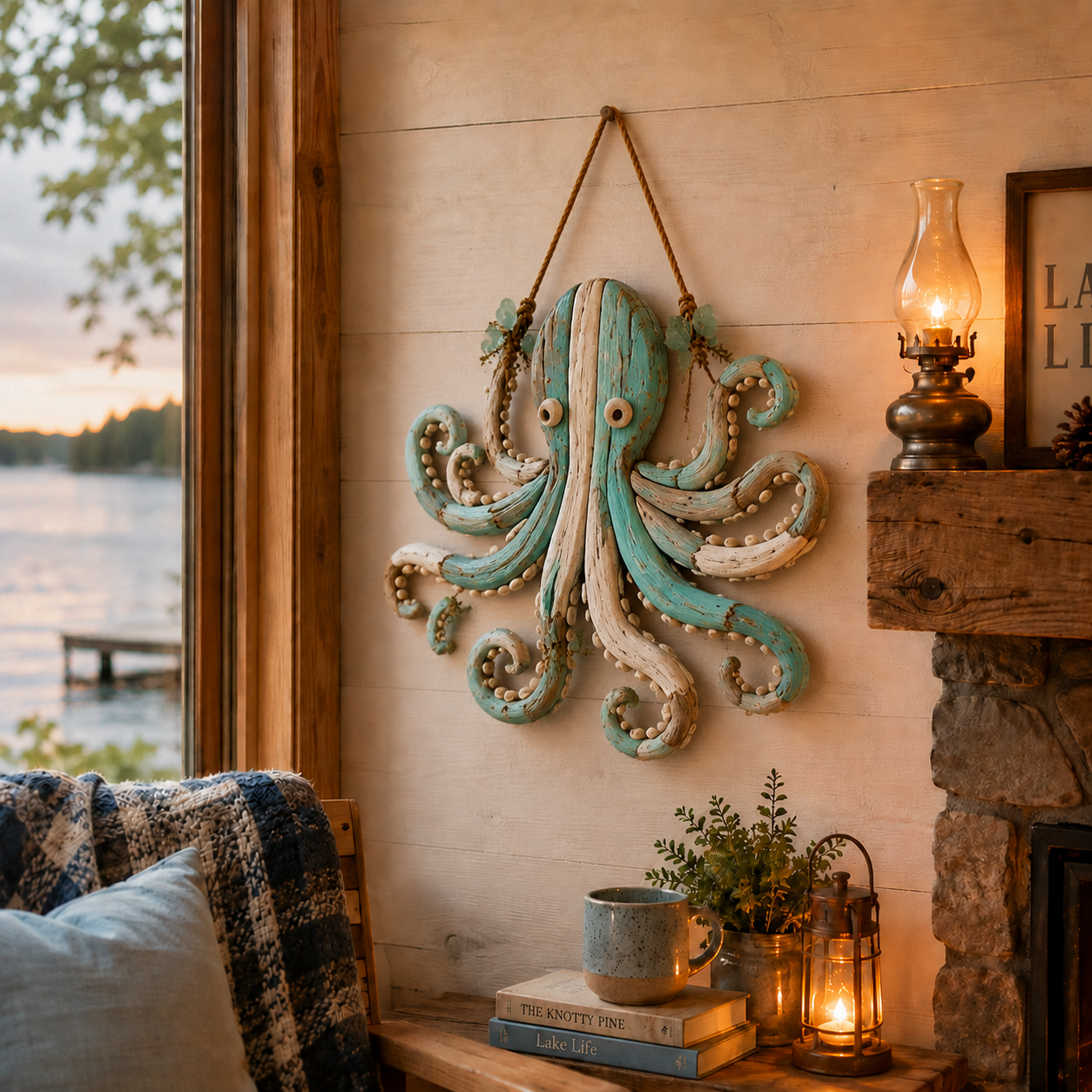 🌊 Décoration murale lumineuse Poissons Côtiers – Apportez le charme de l'océan et une lueur chaleureuse à votre intérieur